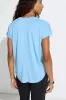 Women’s V-Neck Short Sleeve Tee - Dusk Blue sold by Mondetta