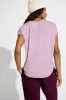 Women’s V-Neck Short Sleeve Tee - Elderberry sold by Mondetta