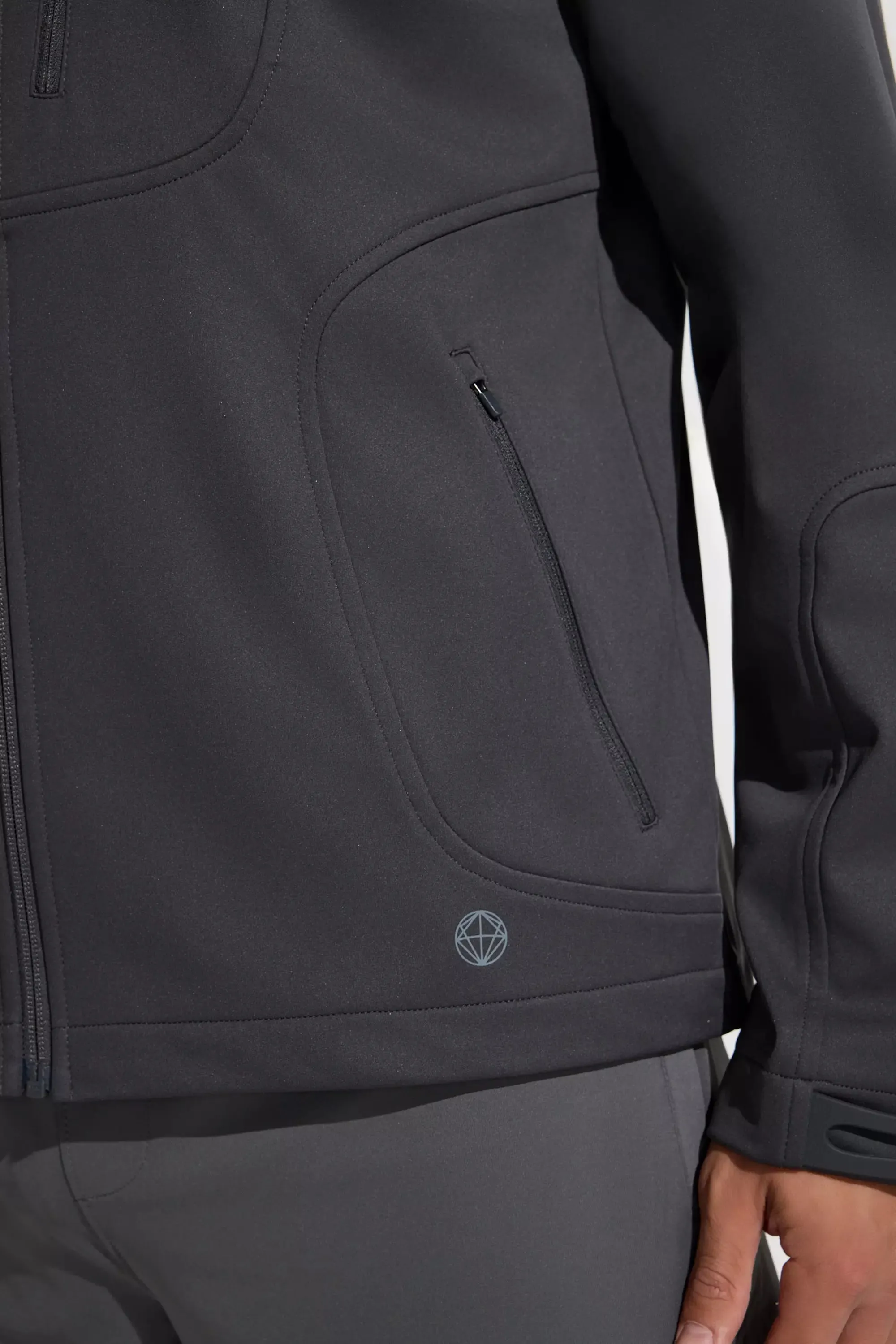 The Adventure GRS Certified Recycled Poly Hooded Jacket - Volcanic Ash sold by Mondetta product image thumbnail 5