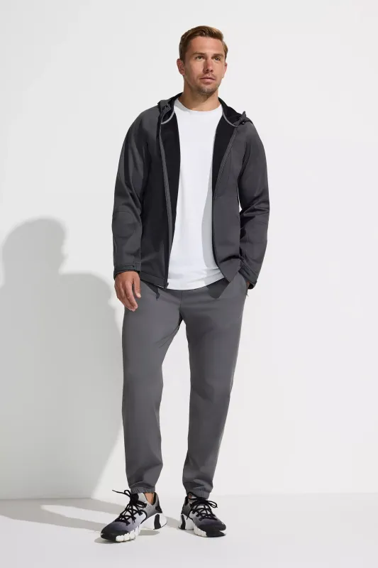 The Adventure GRS Certified Recycled Poly Hooded Jacket - Volcanic Ash sold by Mondetta