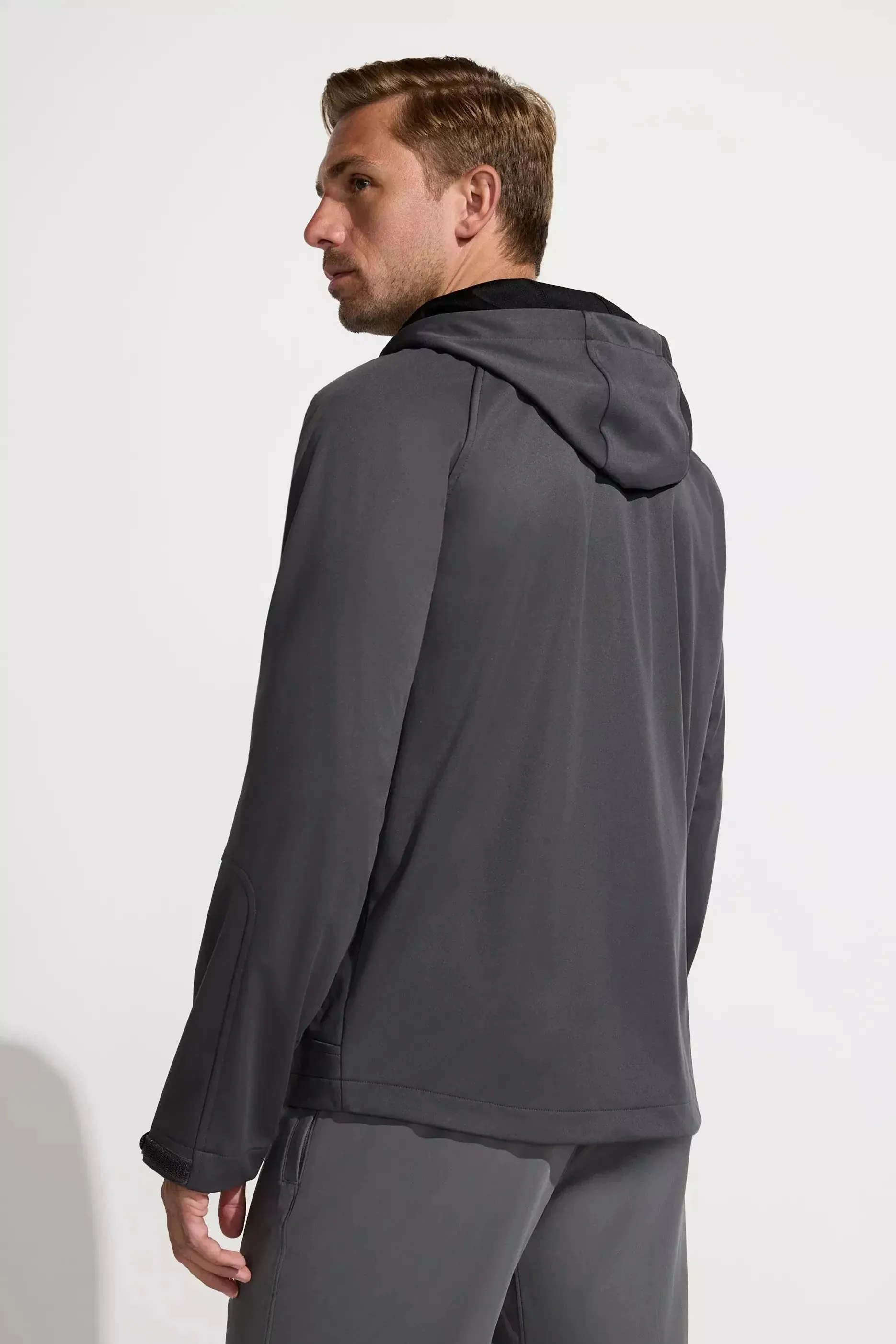 The Adventure GRS Certified Recycled Poly Hooded Jacket - Volcanic Ash sold by Mondetta product image thumbnail 4