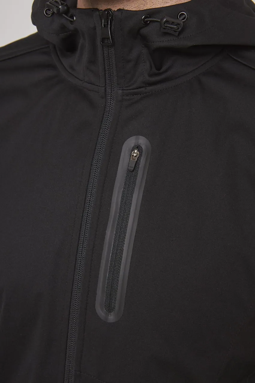 The Adventure GRS Certified Recycled Poly Hooded Jacket - Black sold by Mondetta product image thumbnail 5