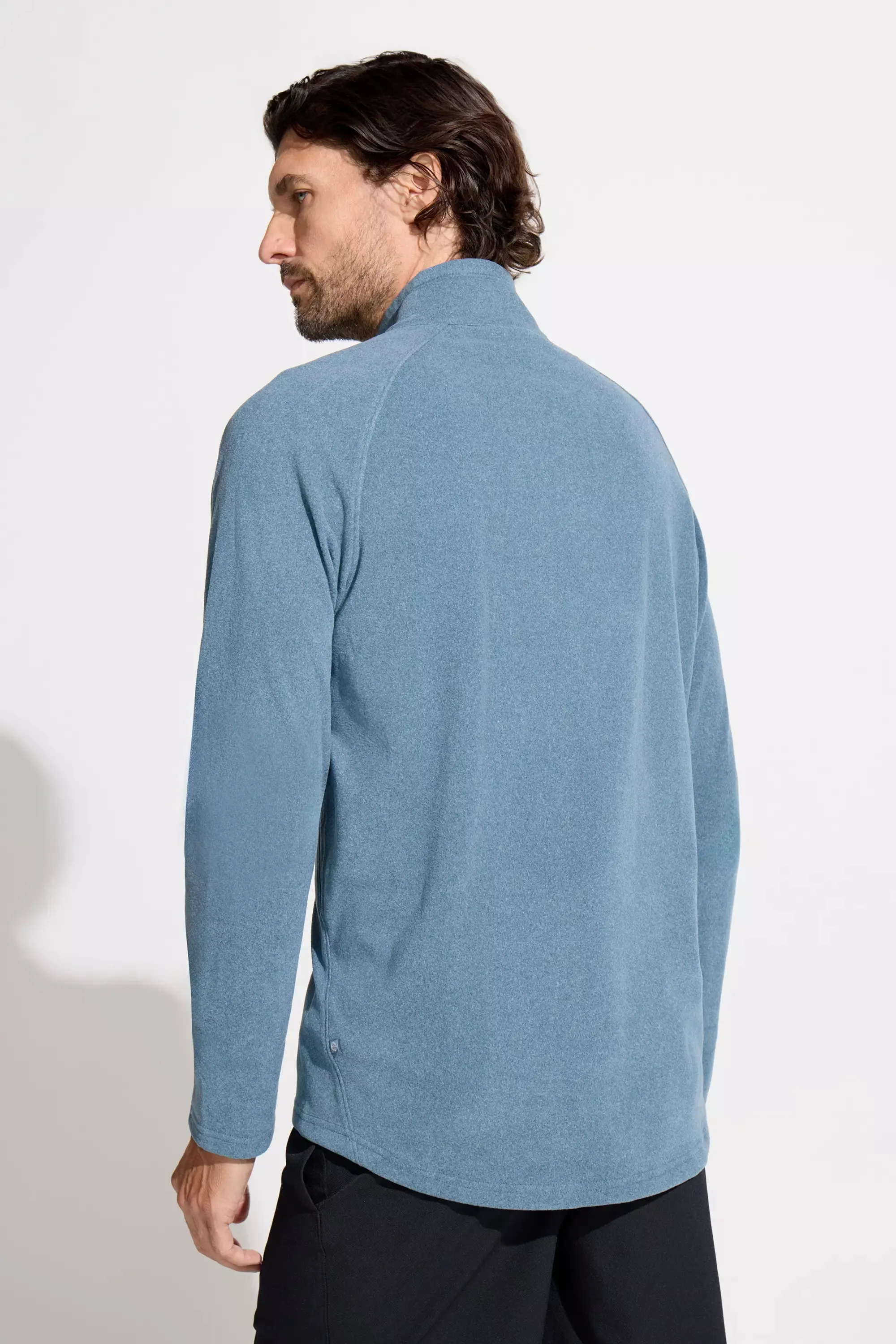 The Soft Stretch GRS Certified Recycled Poly 1/4 Zip - Indian Teal sold by Mondetta product image thumbnail 2