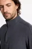 Men's Knit 1/4 Zip Pullover - Black sold by Mondetta