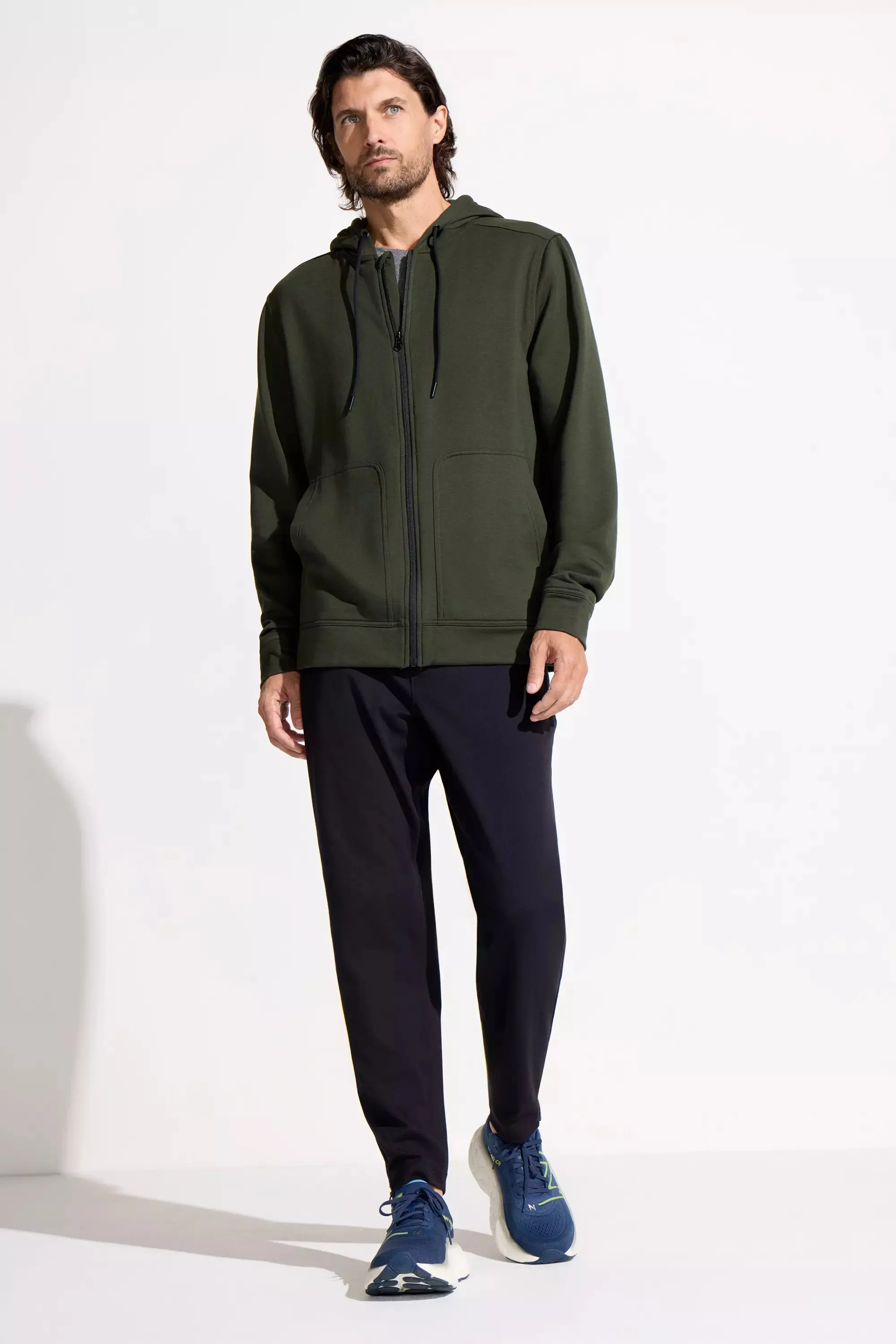 The Soft Luxe GRS Certified Recycled Poly + Modal Hoodie - Deep Olive Green sold by Mondetta product image thumbnail 5