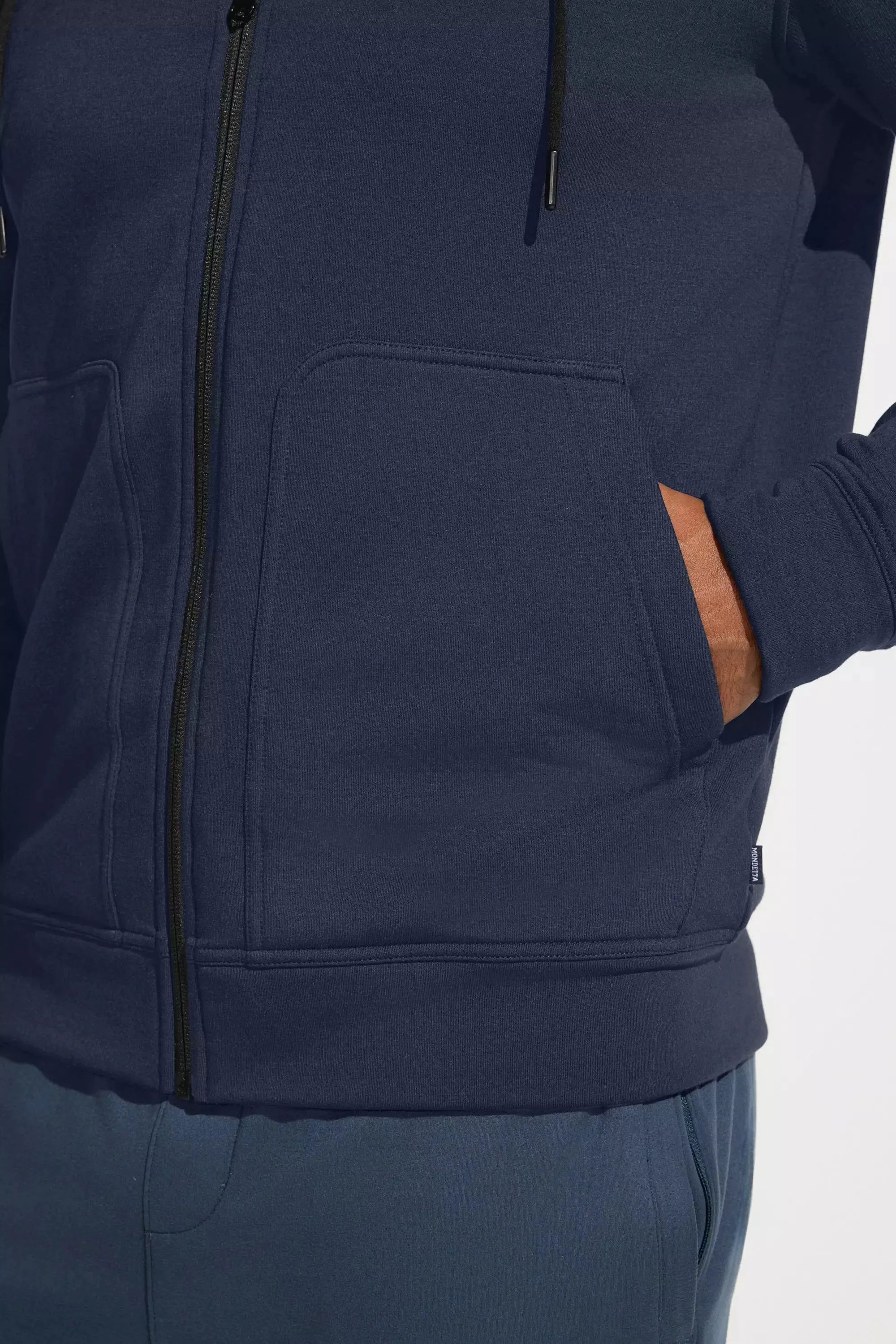 Men’s Supreme Full-Zip Hoodie - Blue sold by Mondetta product image thumbnail 5