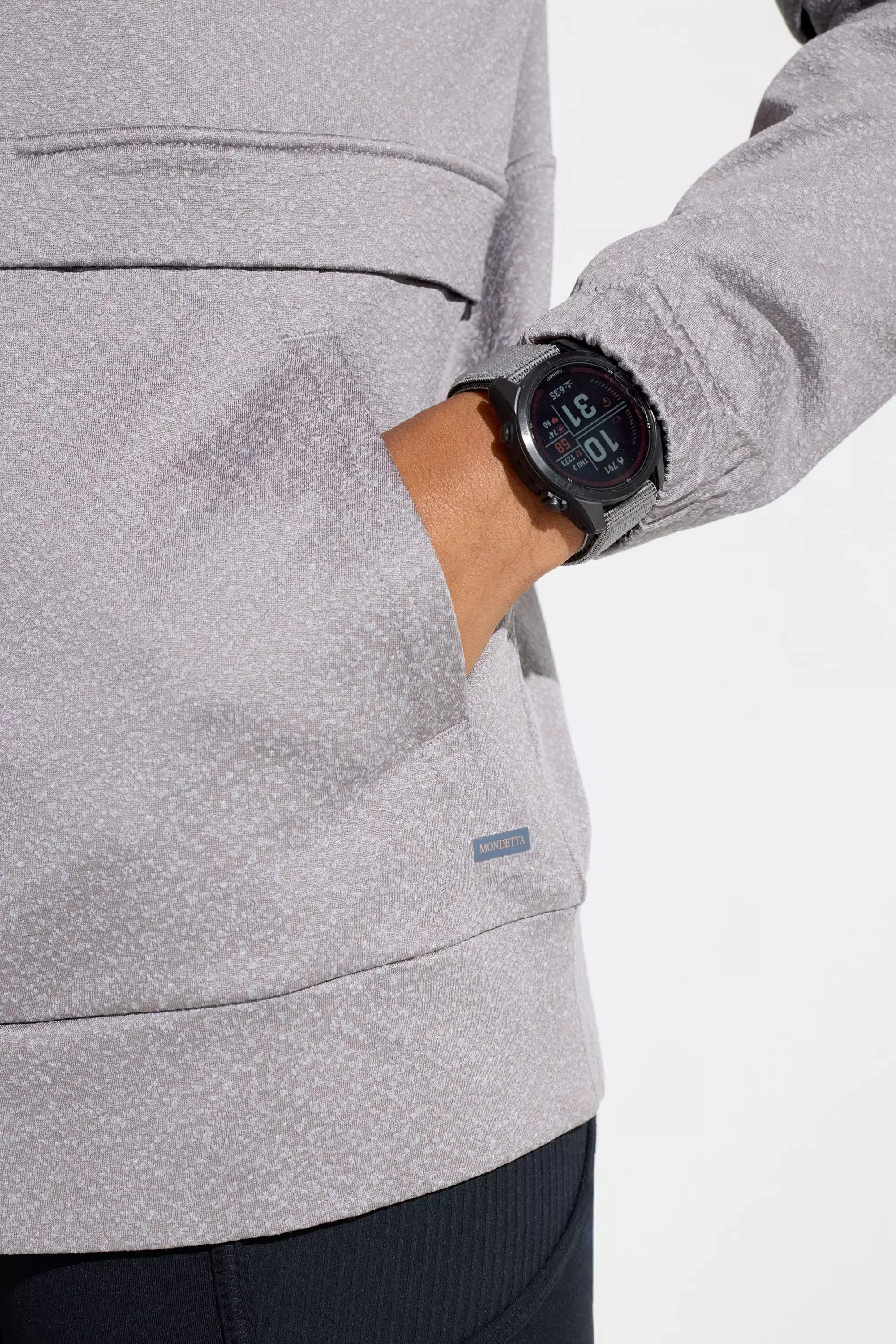 Women’s Jacquard Popover Top - Grey Combo sold by Mondetta product image thumbnail 4