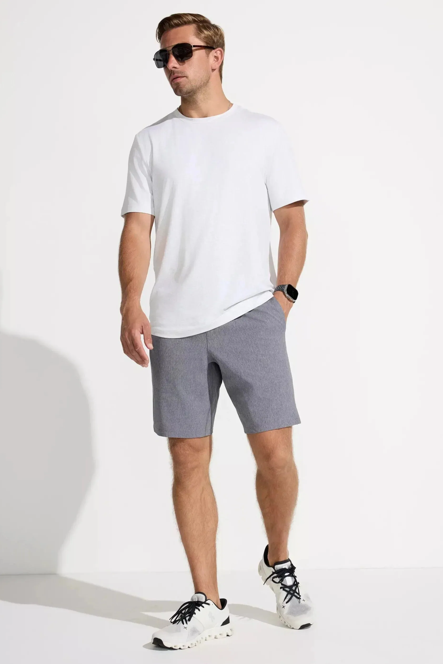 Men’s 9" Terra Shorts - Graphite Melange sold by Mondetta