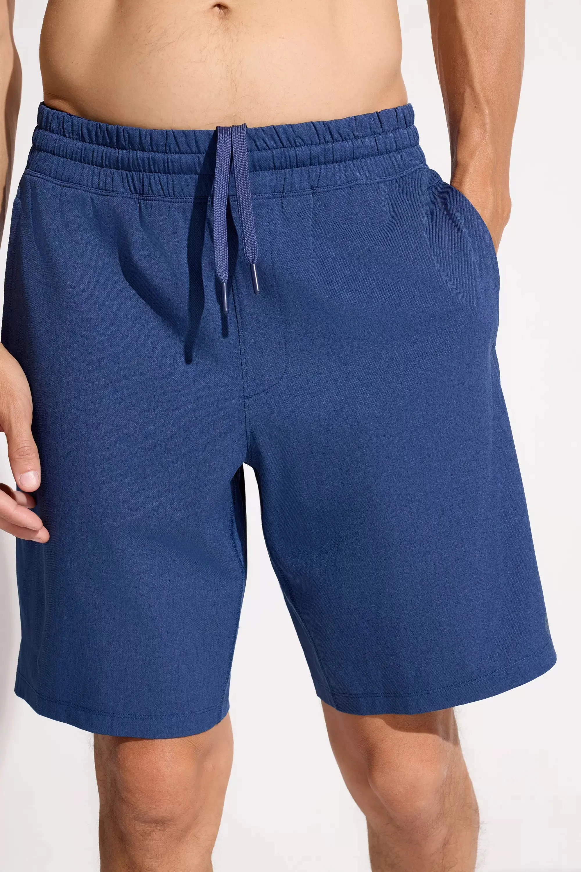 The Active GRS Certified Recycled Poly 9" Twill Short - Sargasso Blue Melange sold by Mondetta product image thumbnail 3