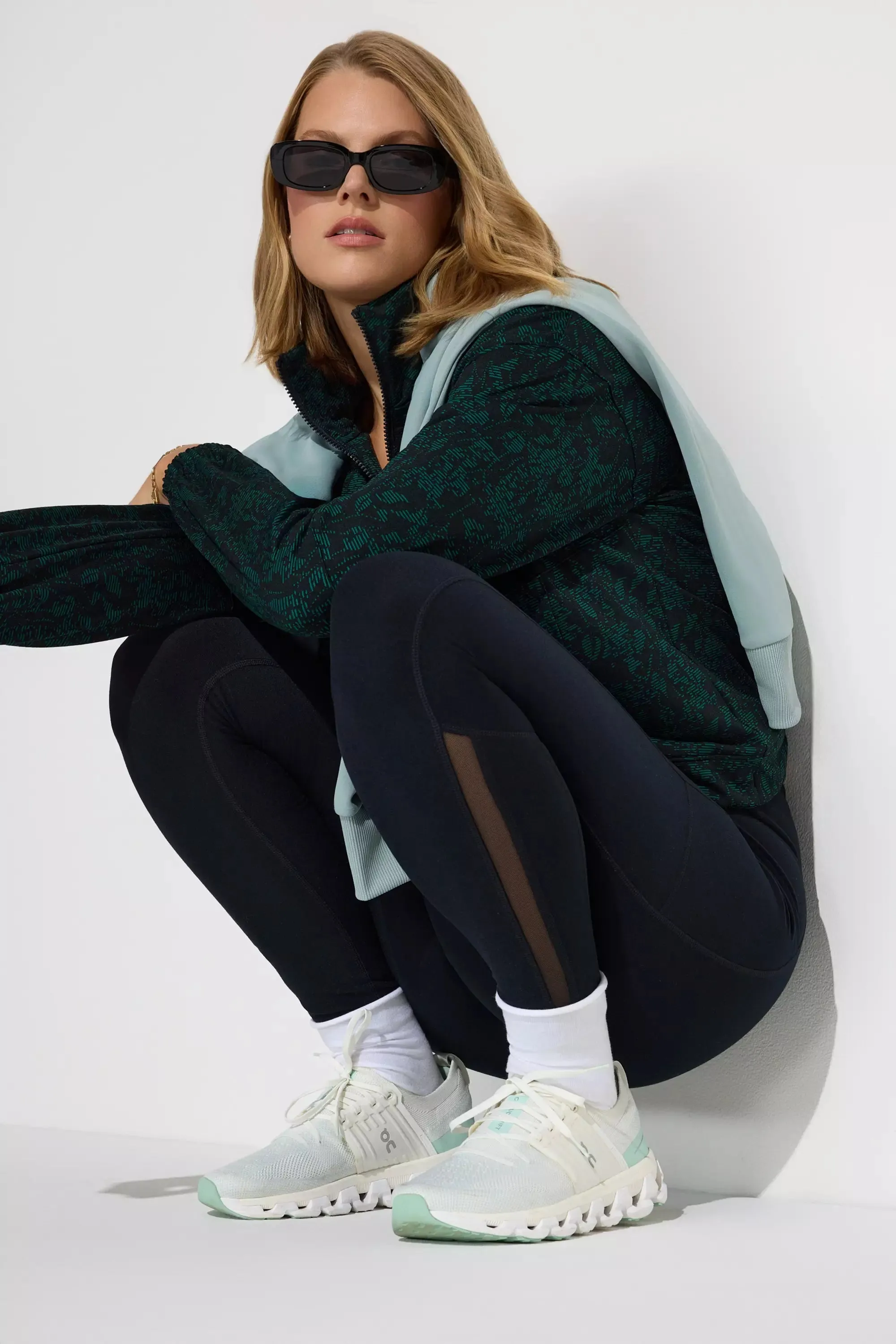 The Active Power Mesh Legging - Black sold by Mondetta