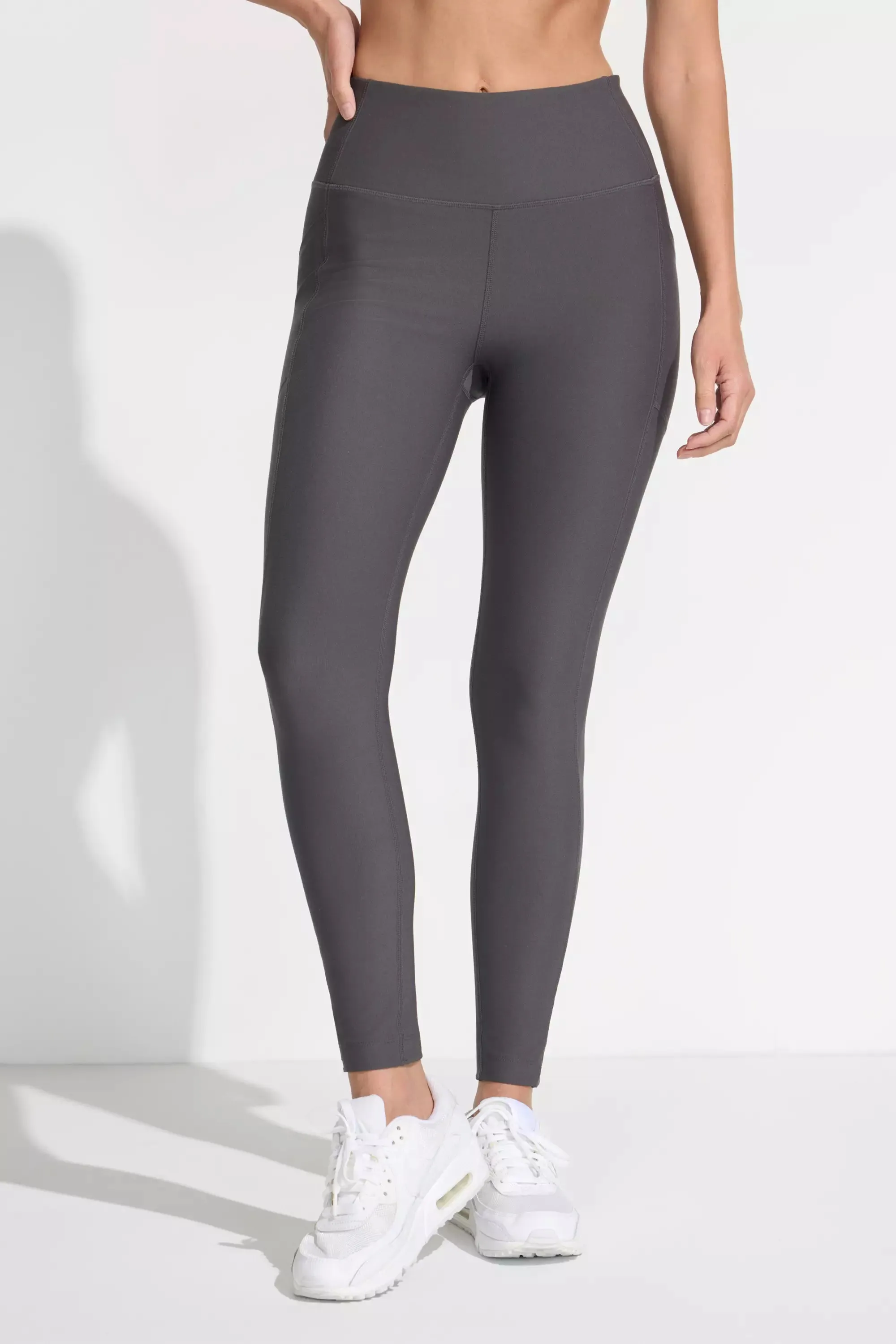 The Active Stretch GRS Certified Recycled Poly Mesh Detail Legging - Charcoal Grey sold by Mondetta product image thumbnail 2