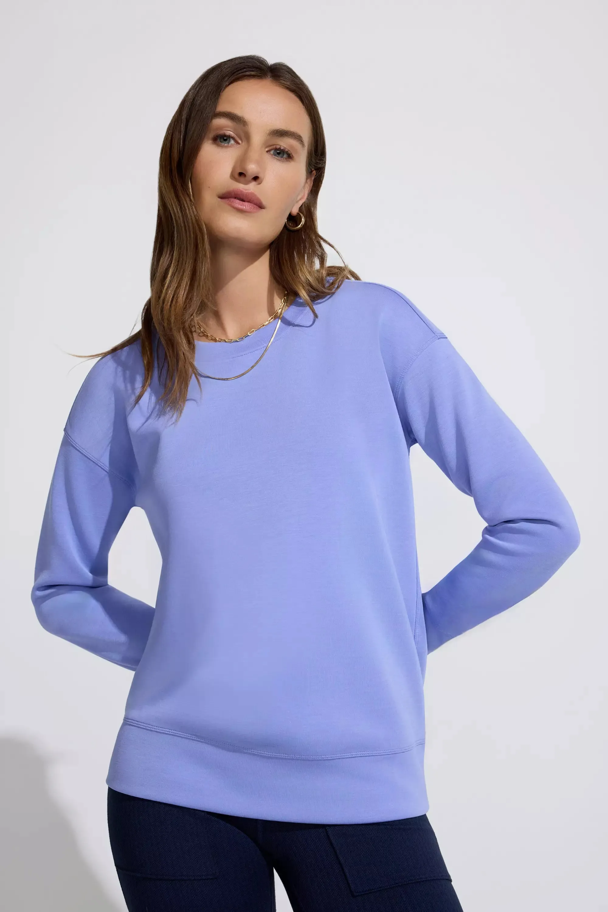 Women’s Tech Fleece Sweatshirt - Jacaranda sold by Mondetta product image thumbnail 4