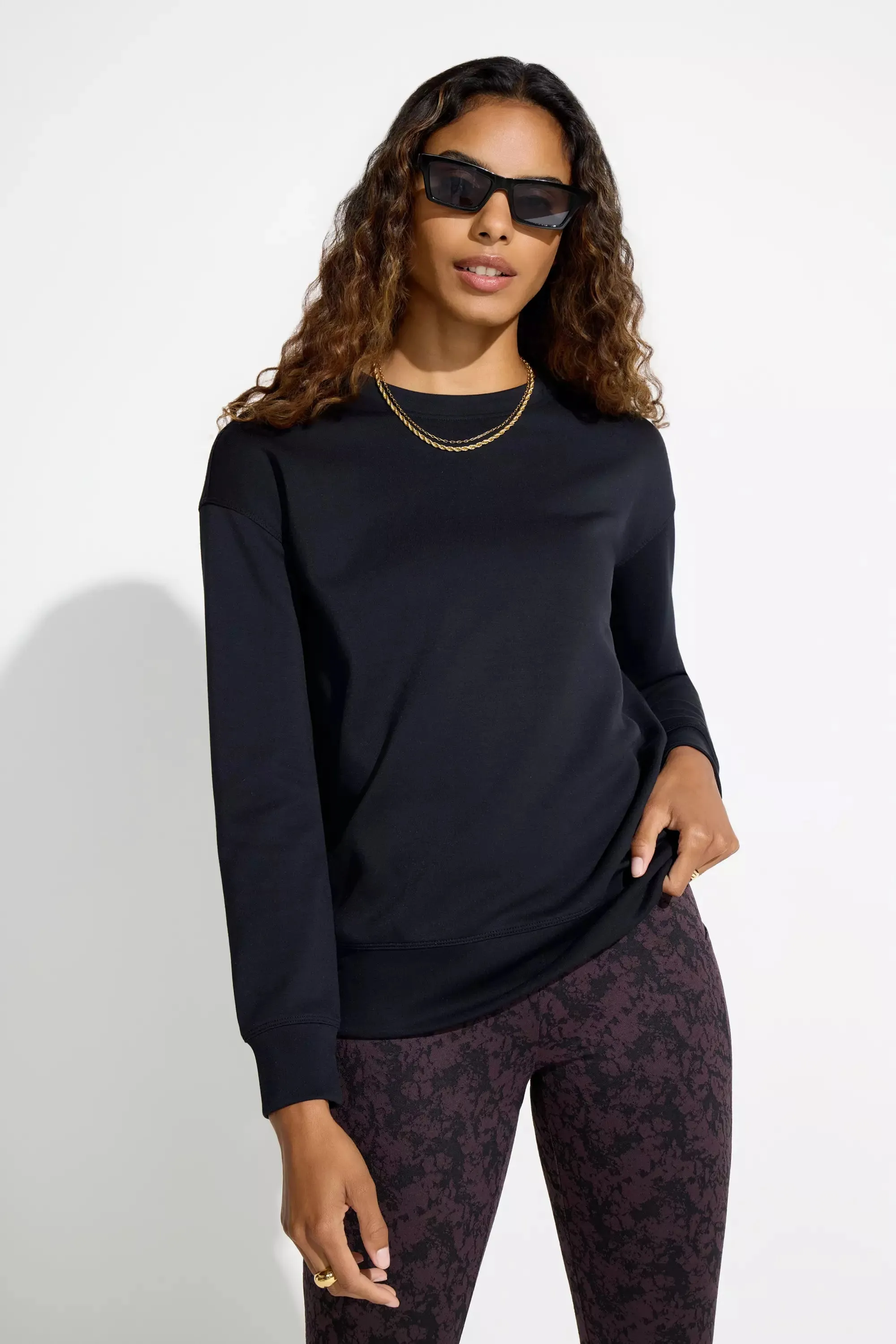 Women’s Tech Fleece Sweatshirt - Black sold by Mondetta product image thumbnail 3