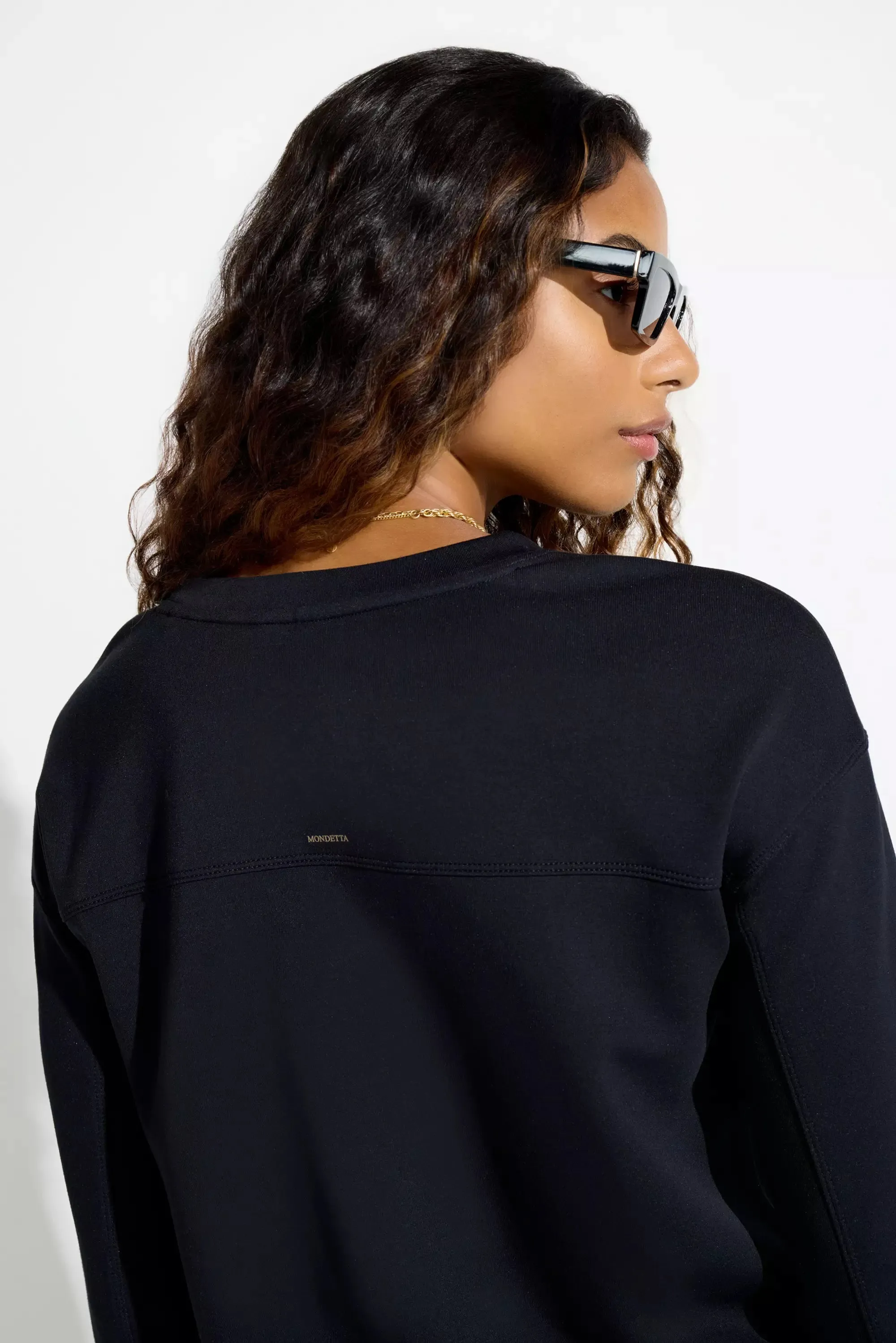 Women’s Tech Fleece Sweatshirt - Black sold by Mondetta product image thumbnail 4