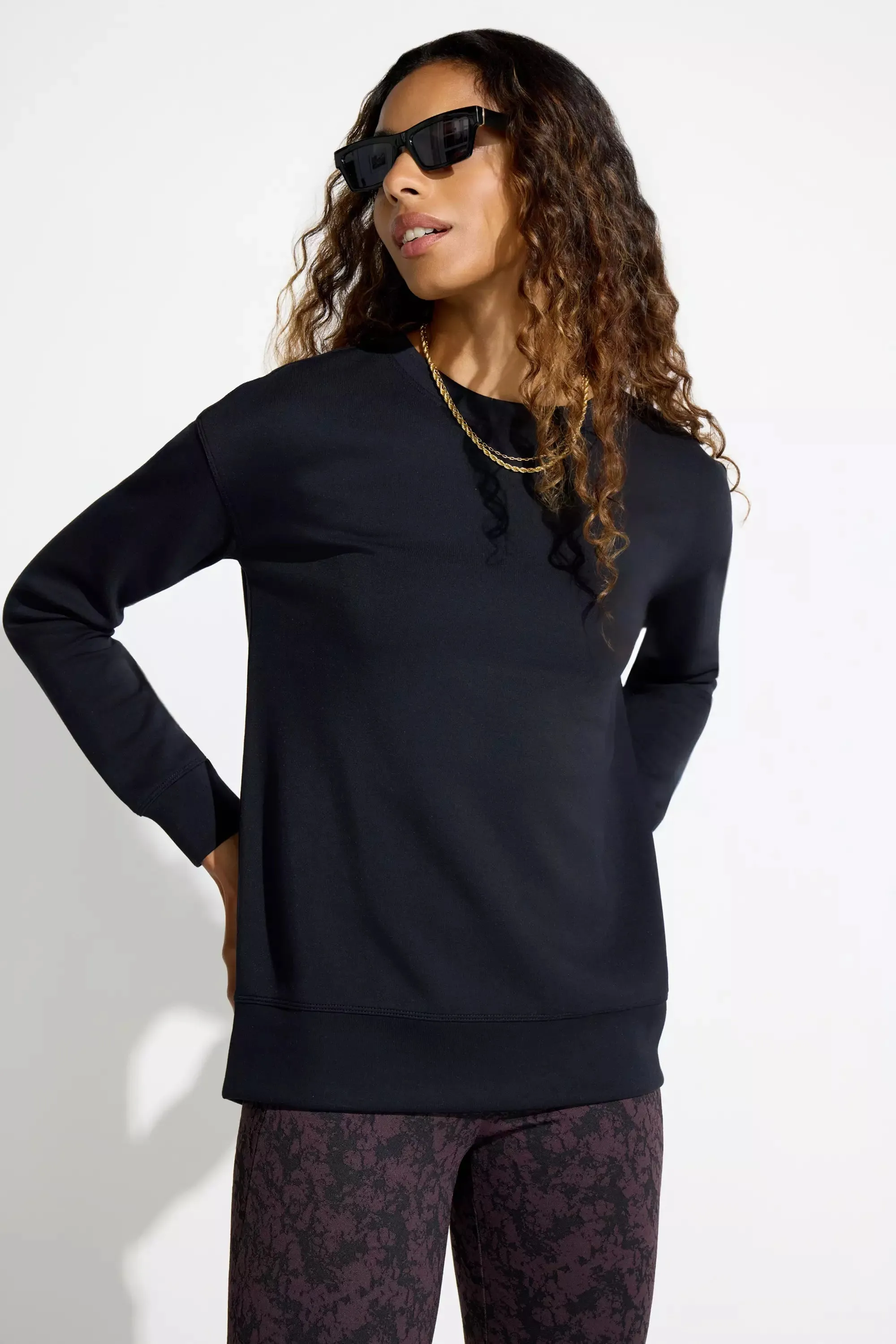 Women’s Tech Fleece Sweatshirt - Black sold by Mondetta product image thumbnail 2