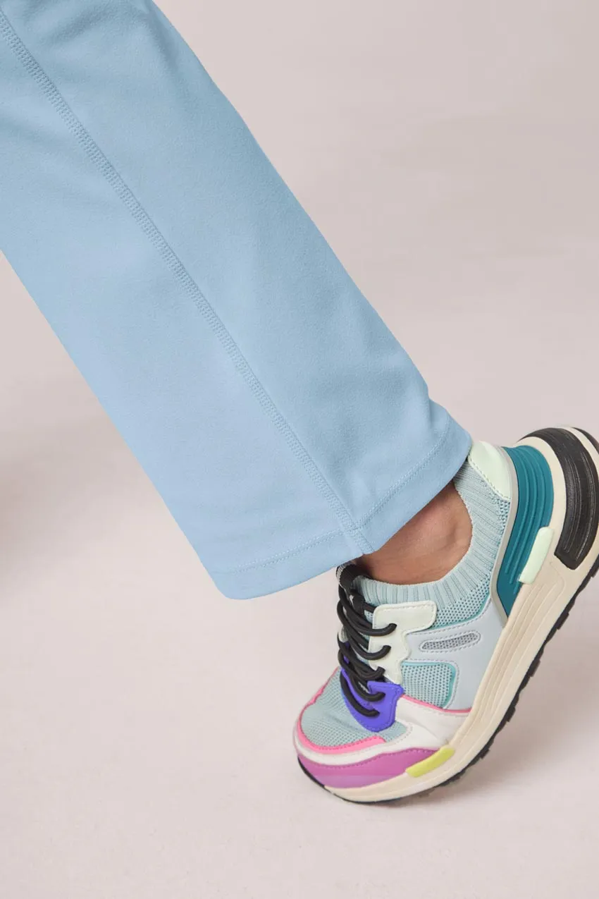 The Girls' Active Soft Stretch GRS Recycled Poly Bootcut Pant - Windsurfer sold by Mondetta product image thumbnail 4