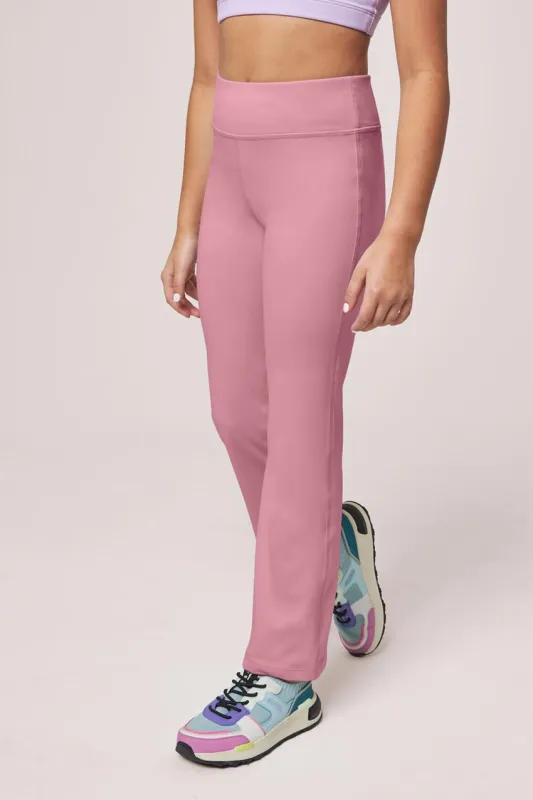 Girls’ Bootcut Pant 24.5" - Pink Mauve sold by Mondetta
