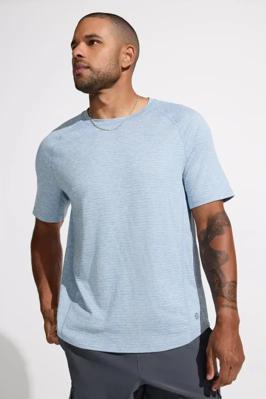 Men’s Rush Short Sleeve Tee - Ashley Blue sold by Mondetta