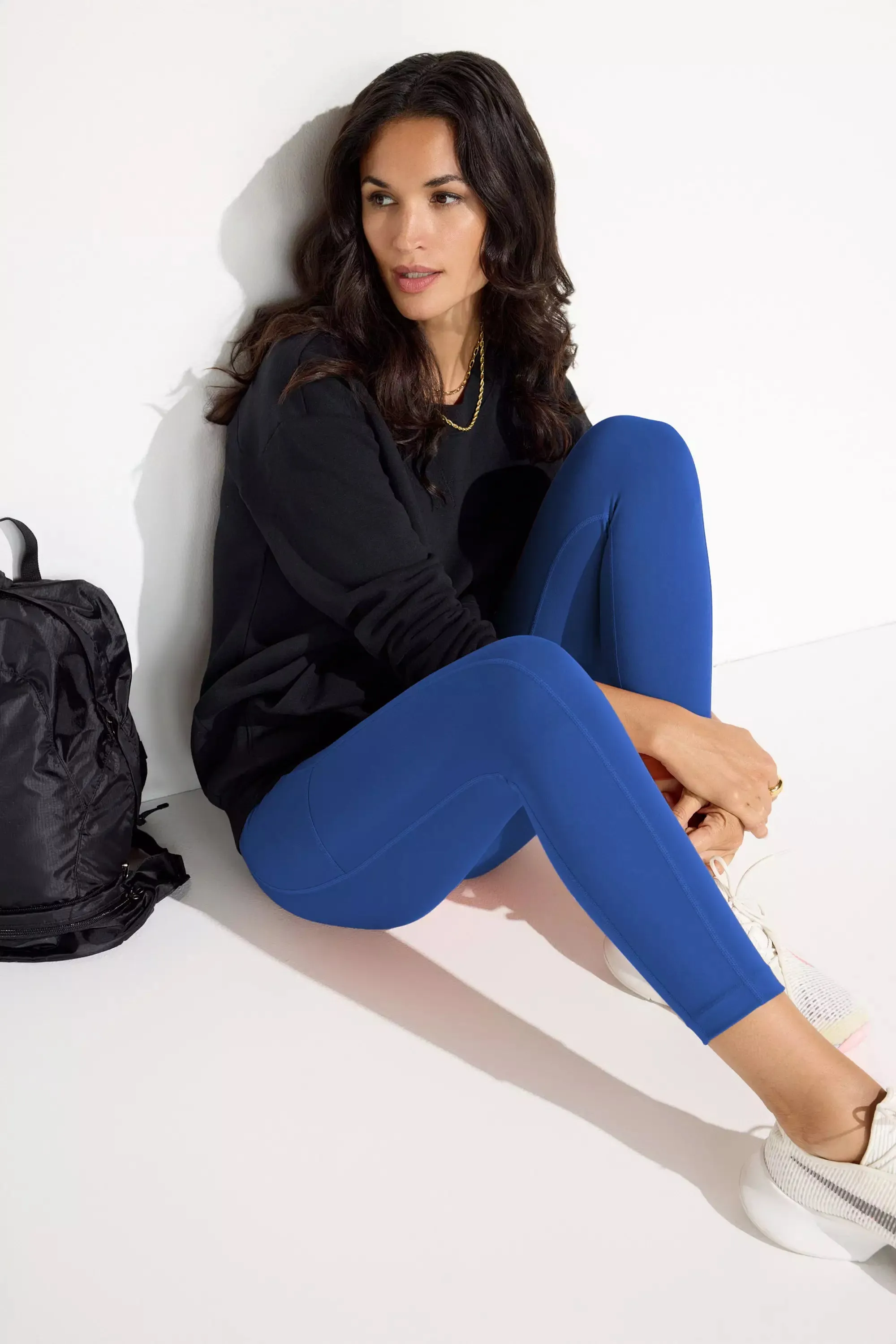 The Active Stretch GRS Certified Recycled Nylon Capri Legging - Lazuli Blue sold by Mondetta product image thumbnail 2