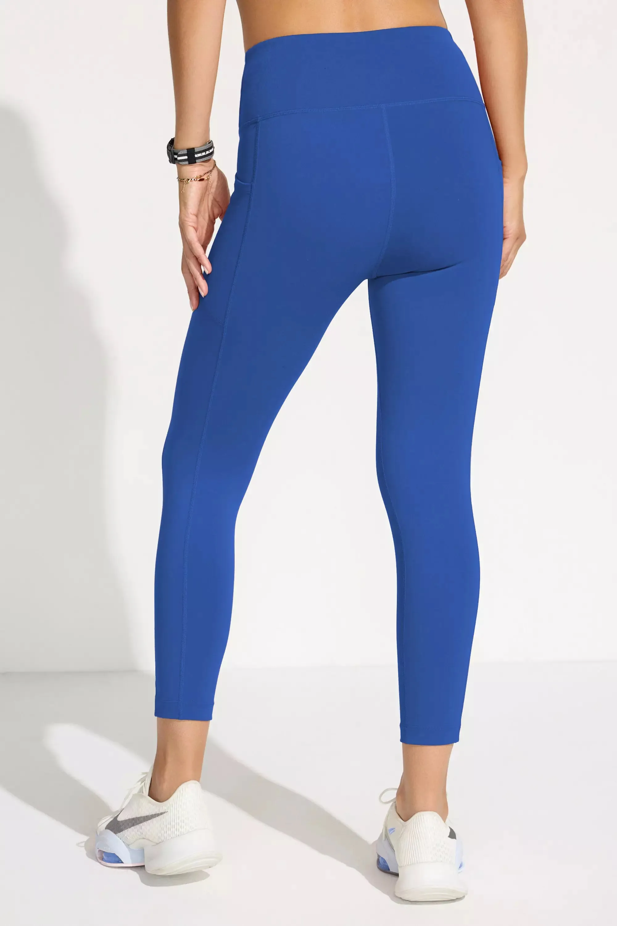The Active Stretch GRS Certified Recycled Nylon Capri Legging - Lazuli Blue sold by Mondetta product image thumbnail 4
