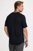 The Active Lightweight GRS Certified Recycled Poly Short Sleeve Tee - Black Solid sold by Mondetta