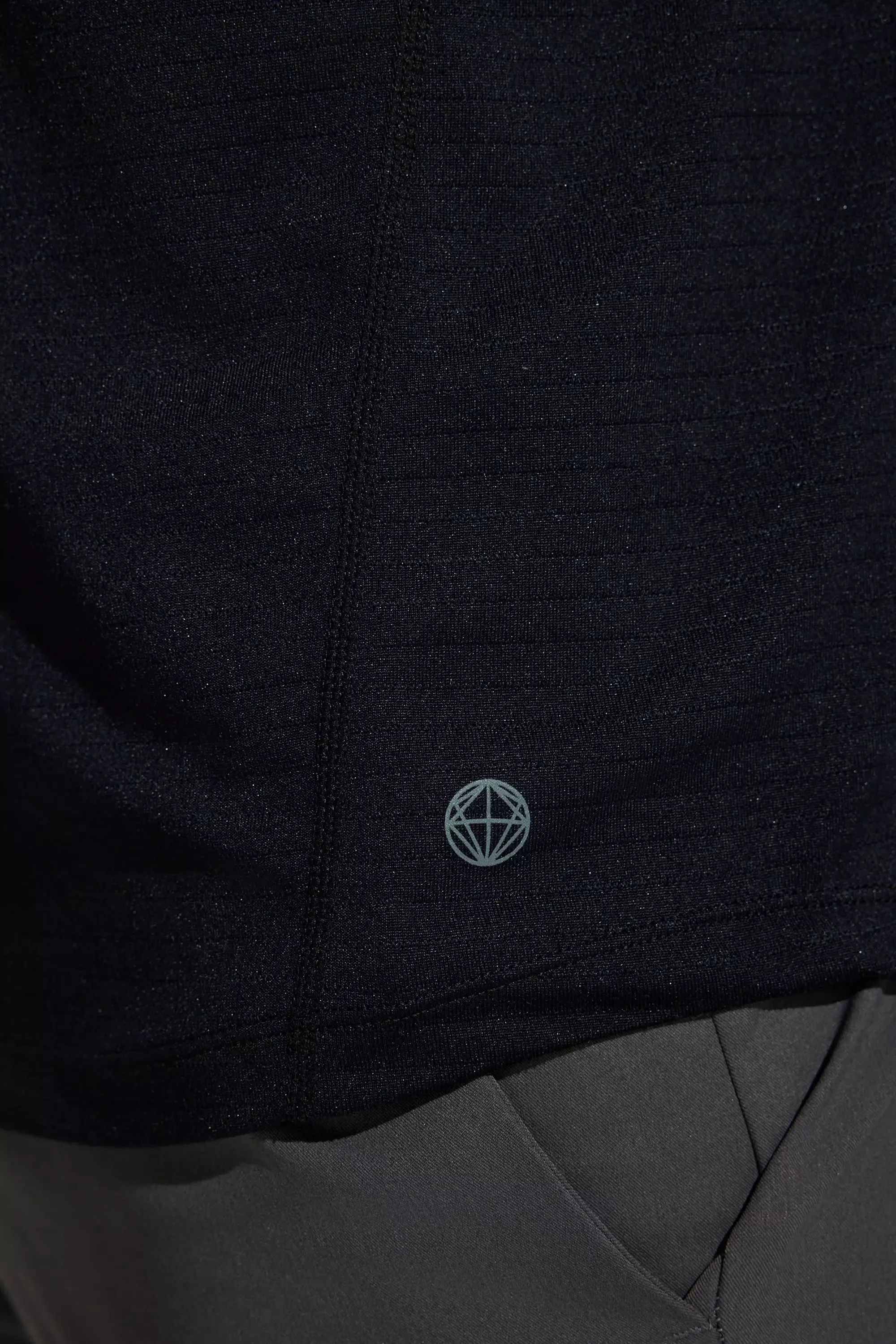 The Active Lightweight GRS Certified Recycled Poly Short Sleeve Tee - Black Solid sold by Mondetta product image thumbnail 3