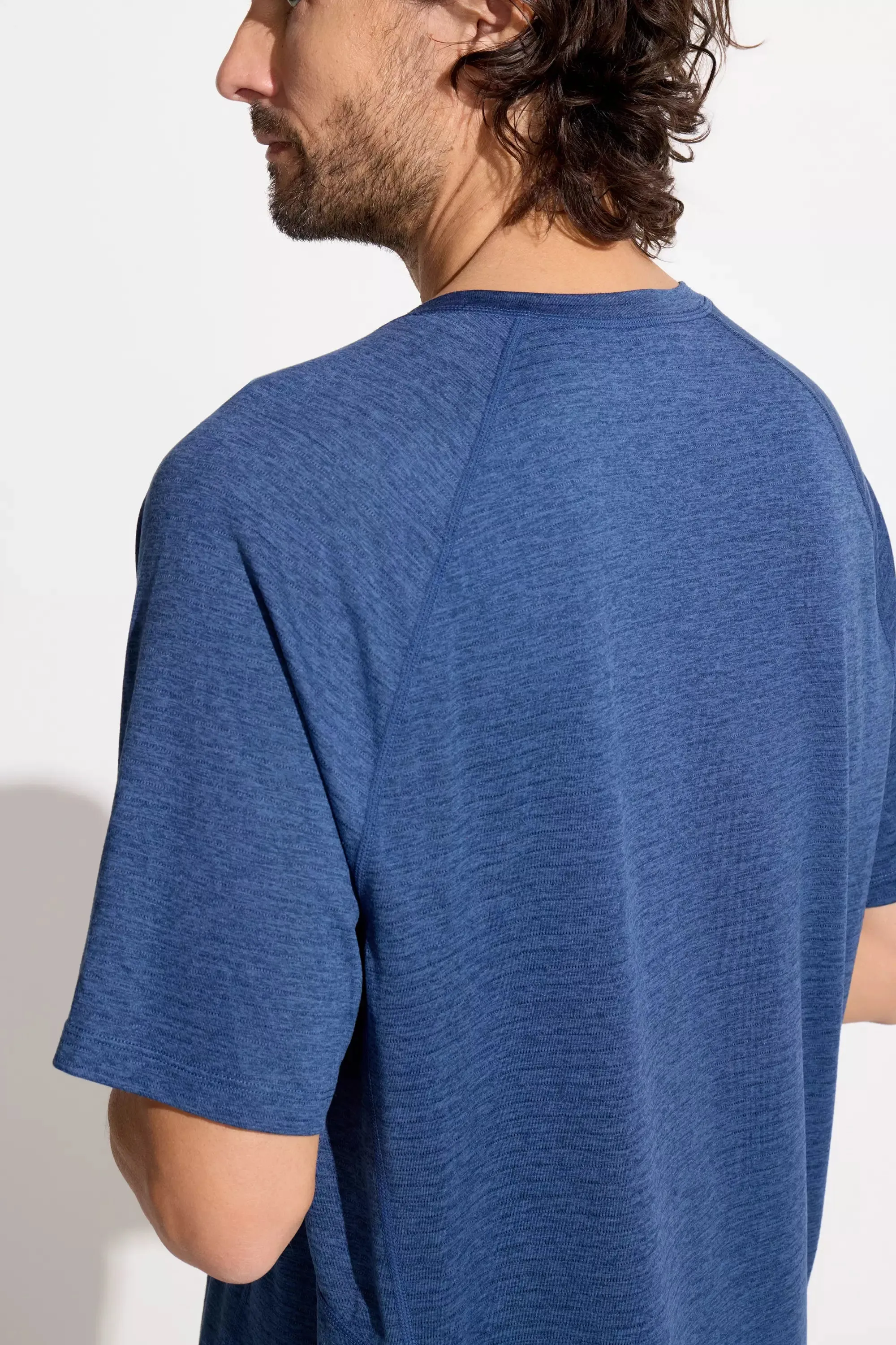 The Active Lightweight GRS Certified Recycled Poly Short Sleeve Tee - Sargasso Sea Blue sold by Mondetta product image thumbnail 4