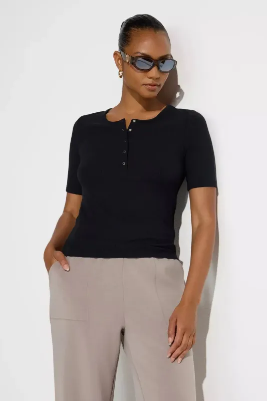 Women’s Short Sleeve Tee - Black sold by Mondetta