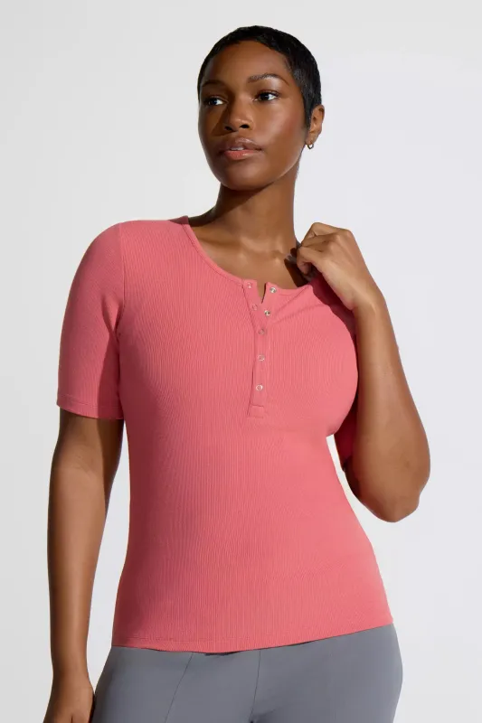 Women’s Short Sleeve Tee - Mineral Red sold by Mondetta