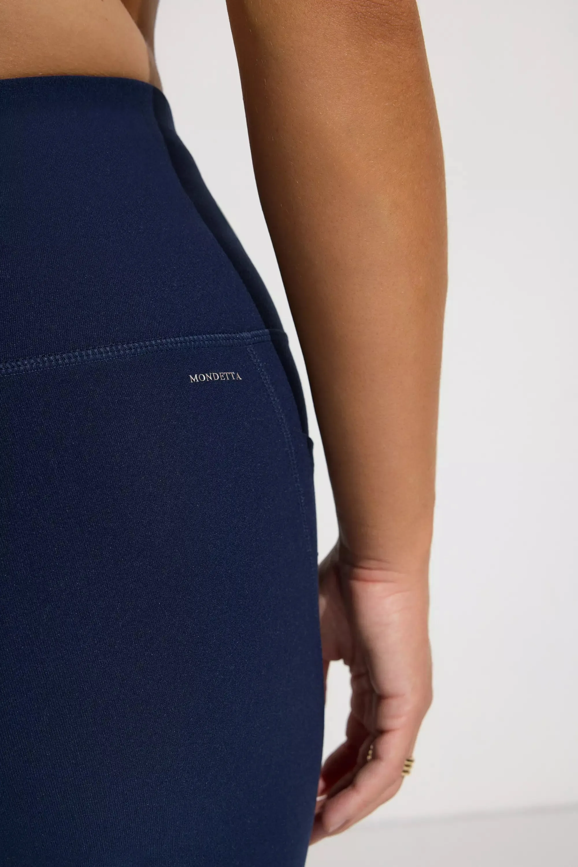 The Active Stretch GRS Certified Recycled Poly Basket Weave Legging - Navy Blue sold by Mondetta product image thumbnail 5
