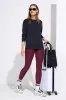 The Active Stretch GRS Certified Recycled Poly Basket Weave Legging - Red sold by Mondetta