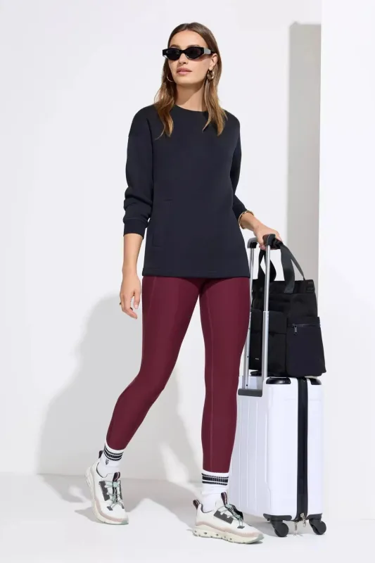 Women’s Basket Weave Legging - Red sold by Mondetta