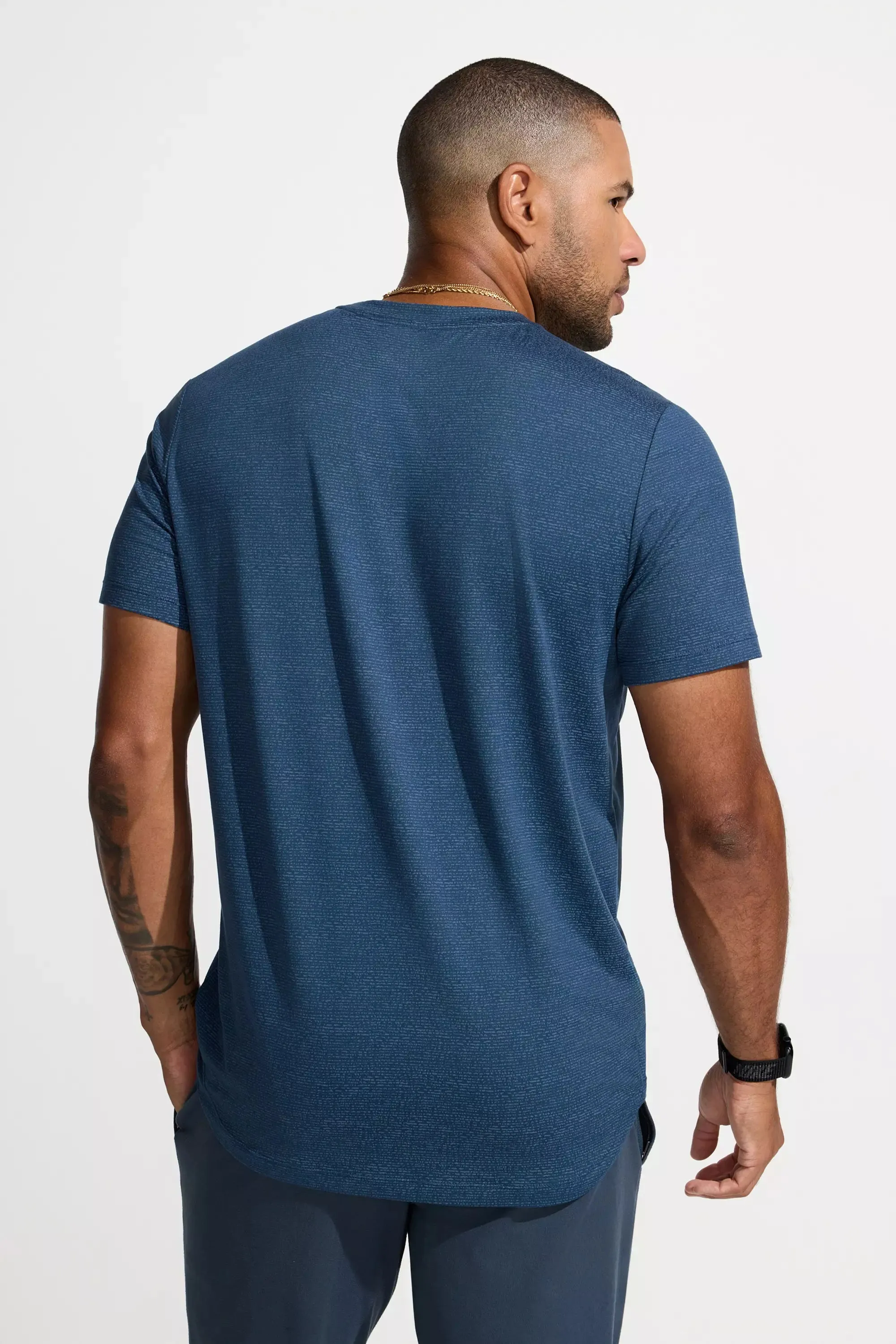 Men’s Elevate Tee - Blue sold by Mondetta product image thumbnail 4