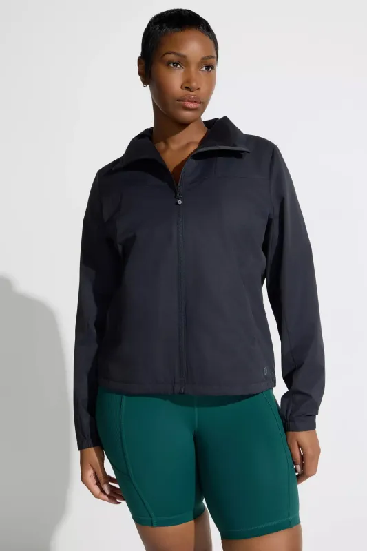 Women’s Rain Jacket - Black sold by Mondetta
