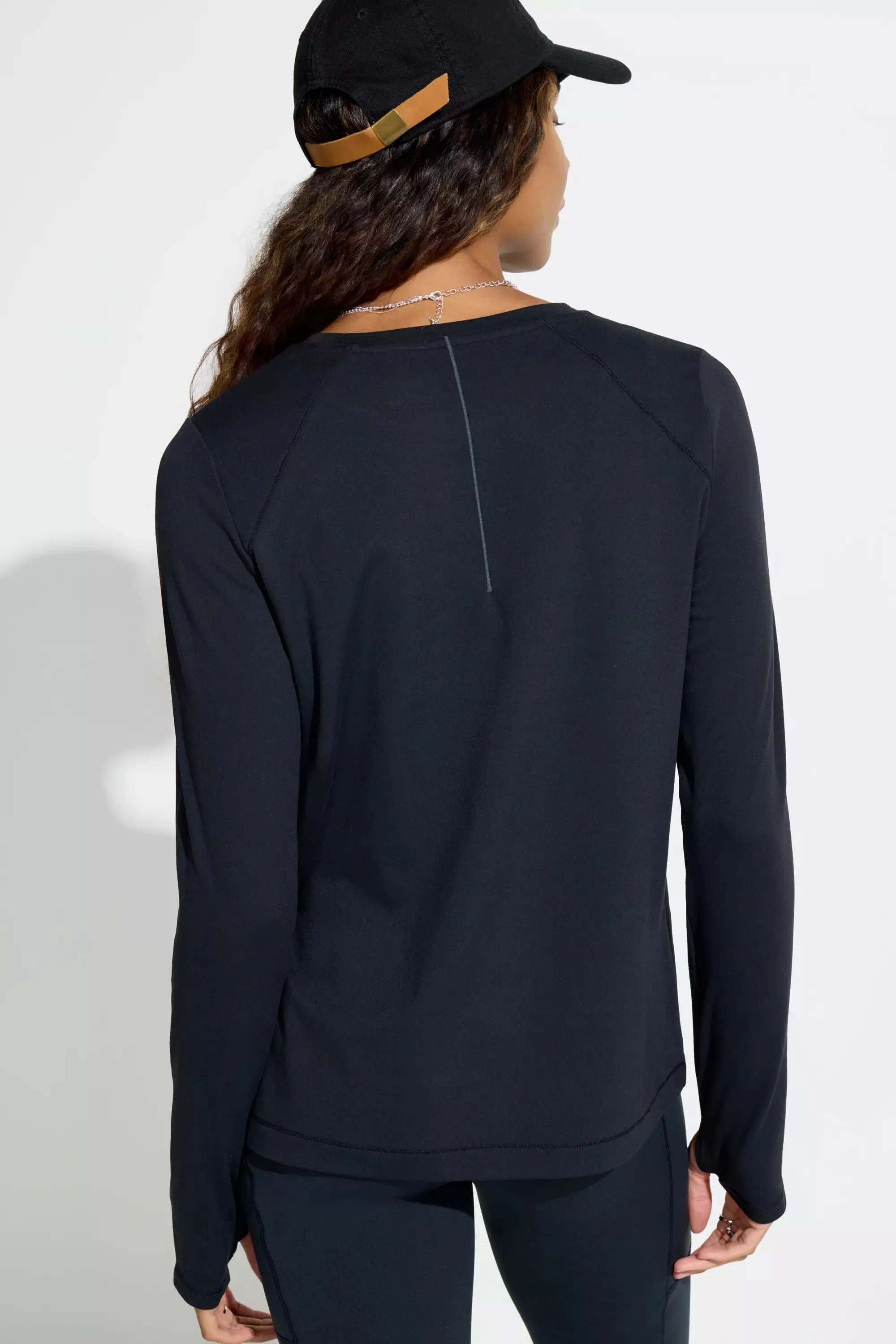 The Active GRS Certified Recycled Nylon Long Sleeve Tee - Black sold by Mondetta product image thumbnail 4