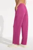 The Soft Luxe GRS Certified Recycled Poly + Modal Wide Leg Pant - Raspberry Coulis sold by Mondetta