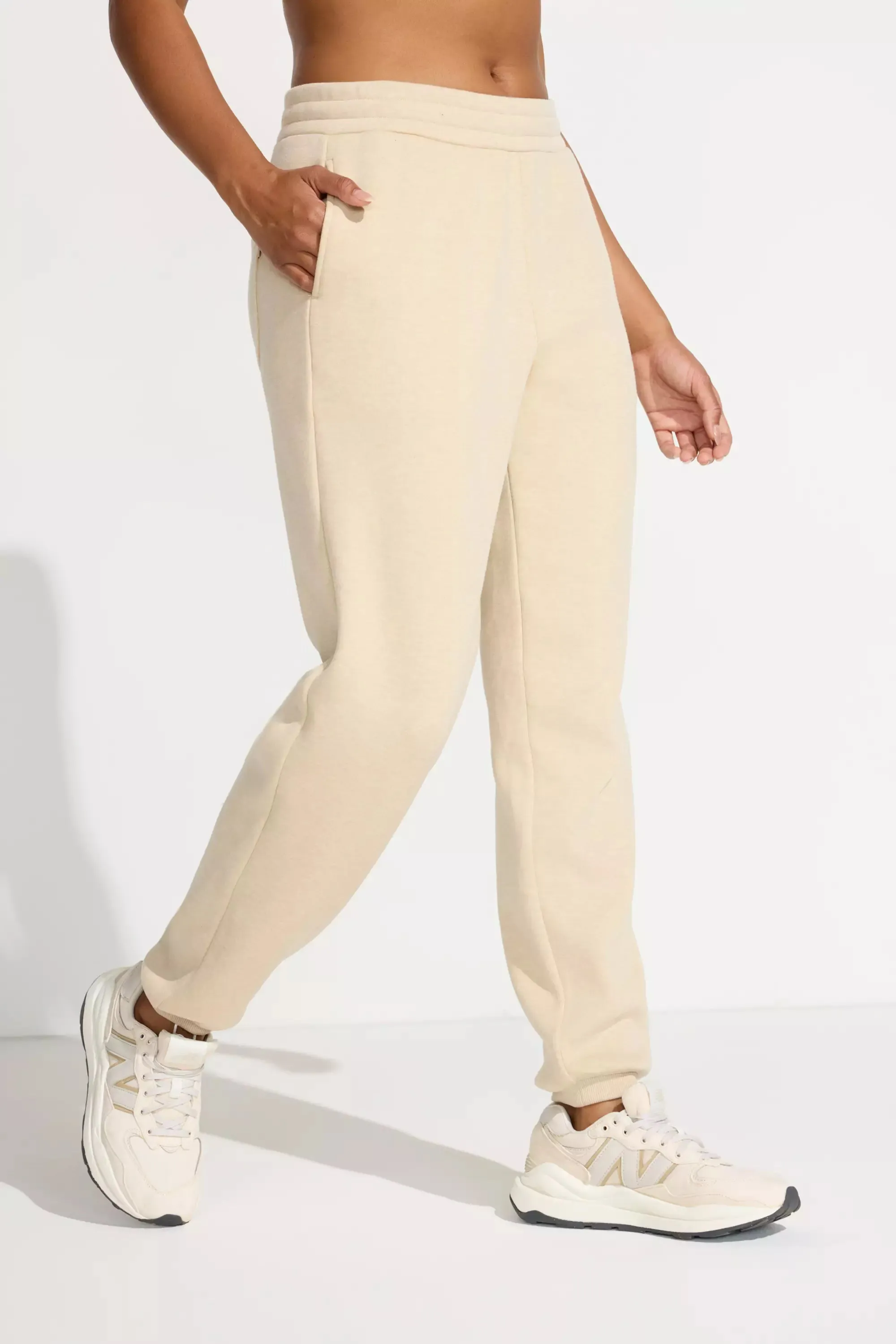 The Soft Warm GRS Certified Recycled Poly Oversized Jogger - Irish Cream sold by Mondetta product image thumbnail 2