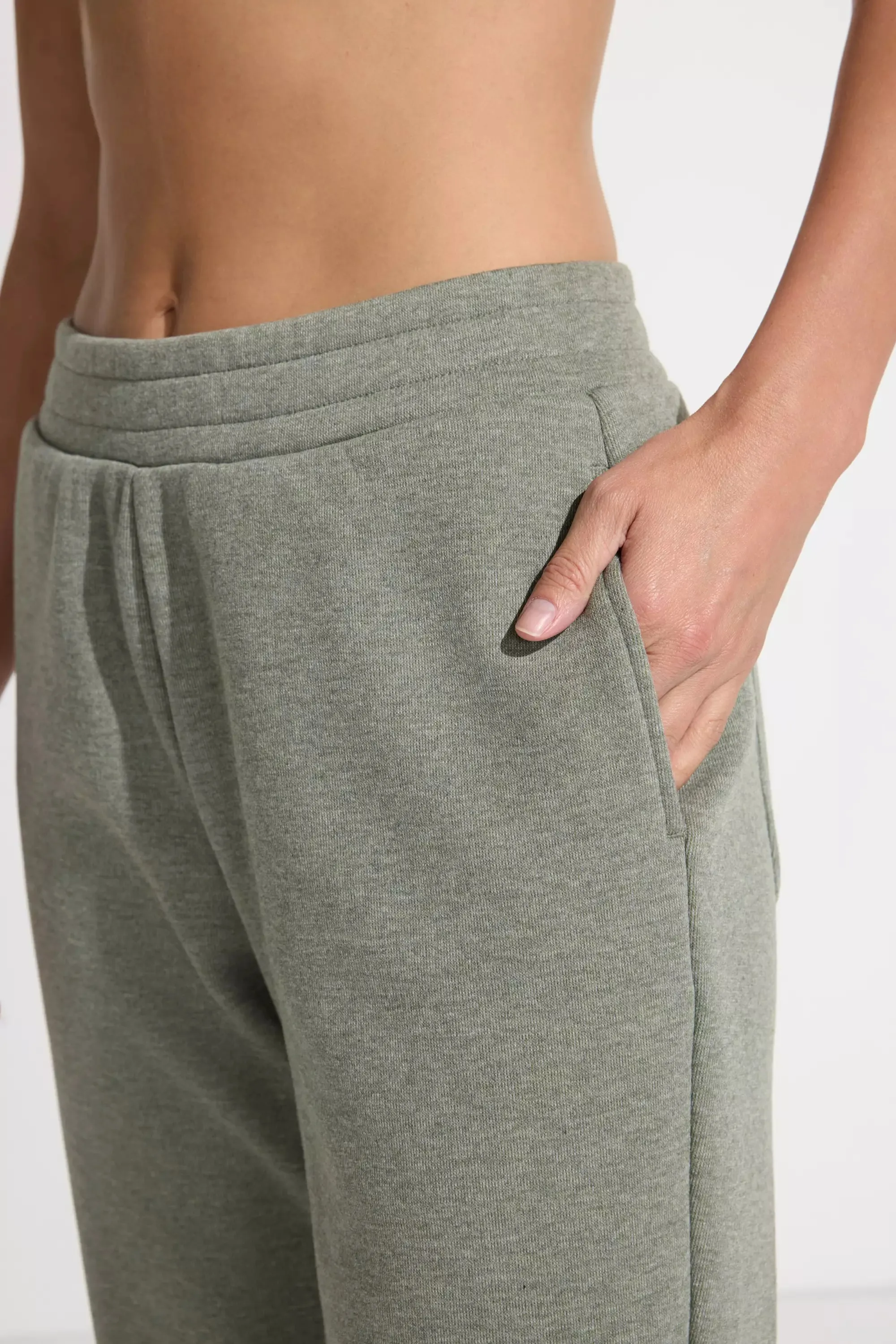 The Soft Warm GRS Certified Recycled Poly Oversized Jogger - Heather Green sold by Mondetta product image thumbnail 5