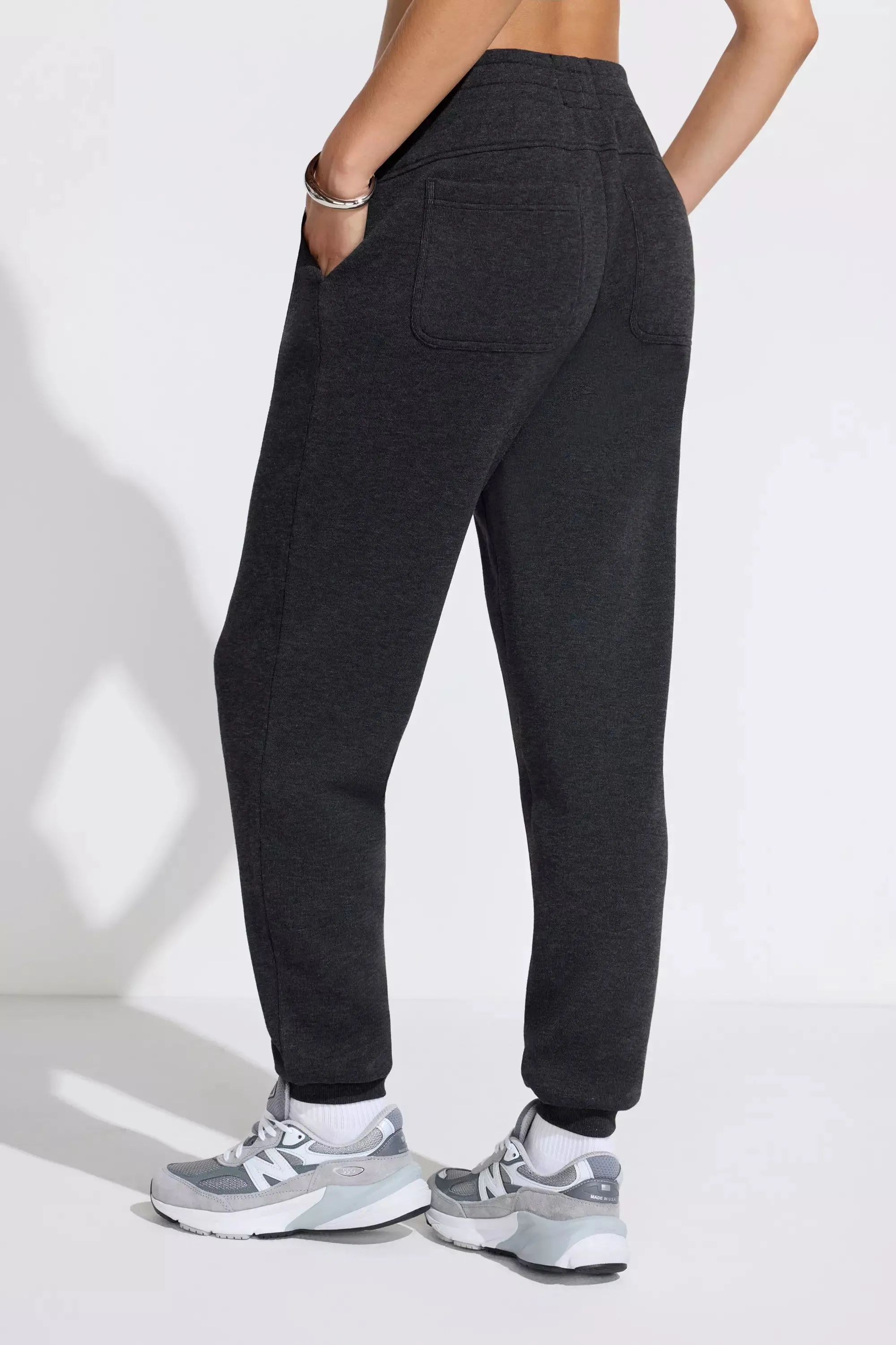 The Soft Warm GRS Certified Recycled Poly Oversized Jogger - Heather Black sold by Mondetta product image thumbnail 3