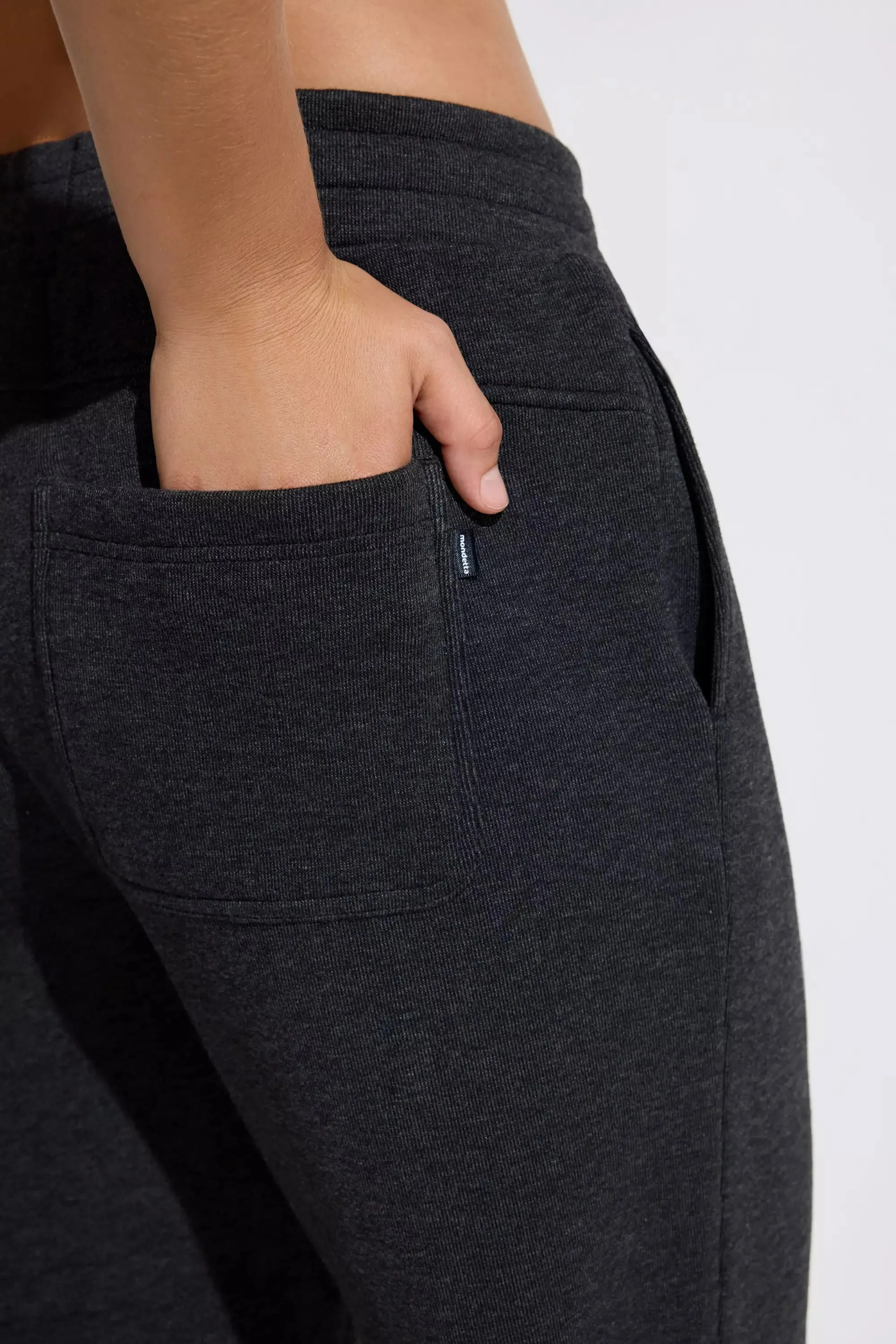 The Soft Warm GRS Certified Recycled Poly Oversized Jogger - Heather Black sold by Mondetta product image thumbnail 5