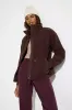 Cropped Fleece Jacket - Chocolate sold by Mondetta