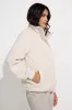 Cropped Fleece Jacket - White sold by Mondetta