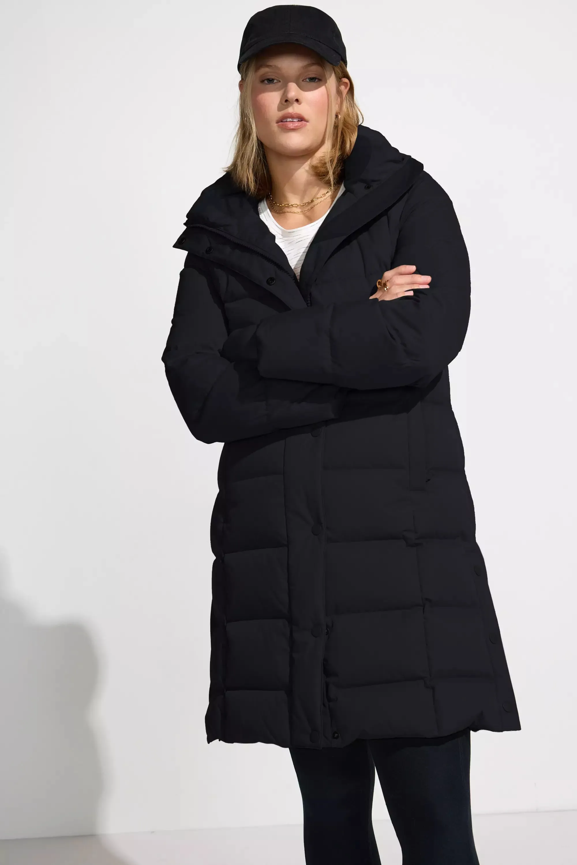 Women’s Long Down Parka - Black sold by Mondetta product image thumbnail 5