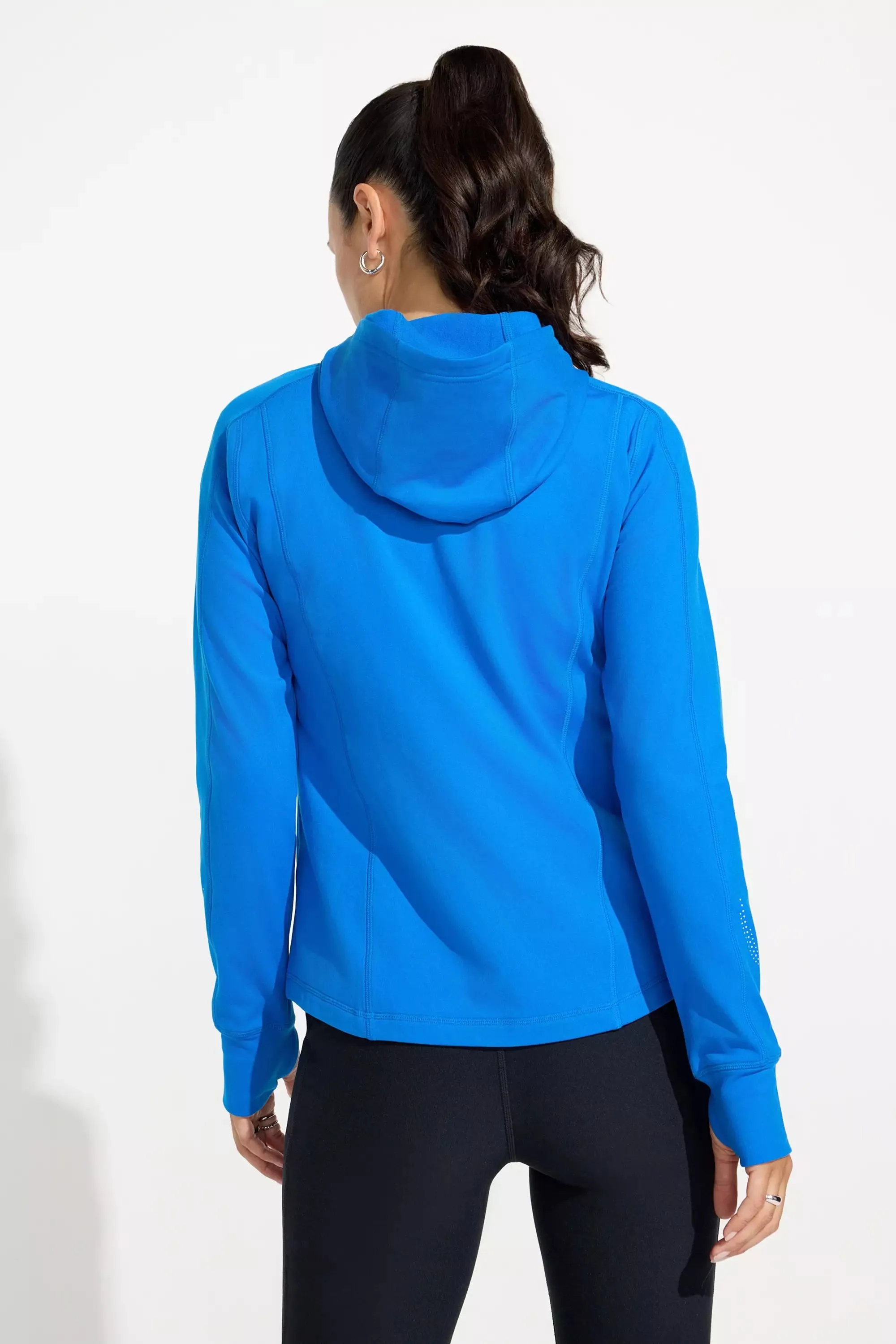 The Stretch GRS Certified Recycled Poly Run Jacket - Electric Blue sold by Mondetta product image thumbnail 5
