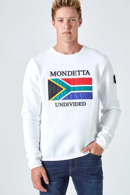 Homage Classic Fit Sweatshirt - South Africa - White sold by Mondetta