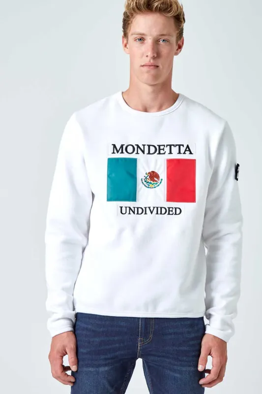 Homage Classic Fit Sweatshirt - Mexico - White sold by Mondetta