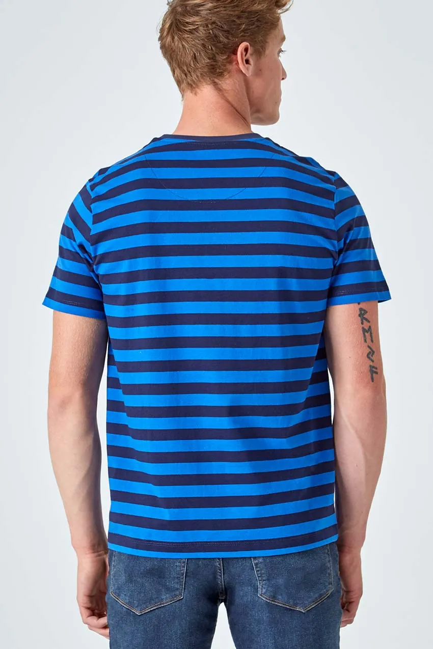 Chase Striped Logo Tee - Olympian Blue Stripe sold by Mondetta product image thumbnail 2