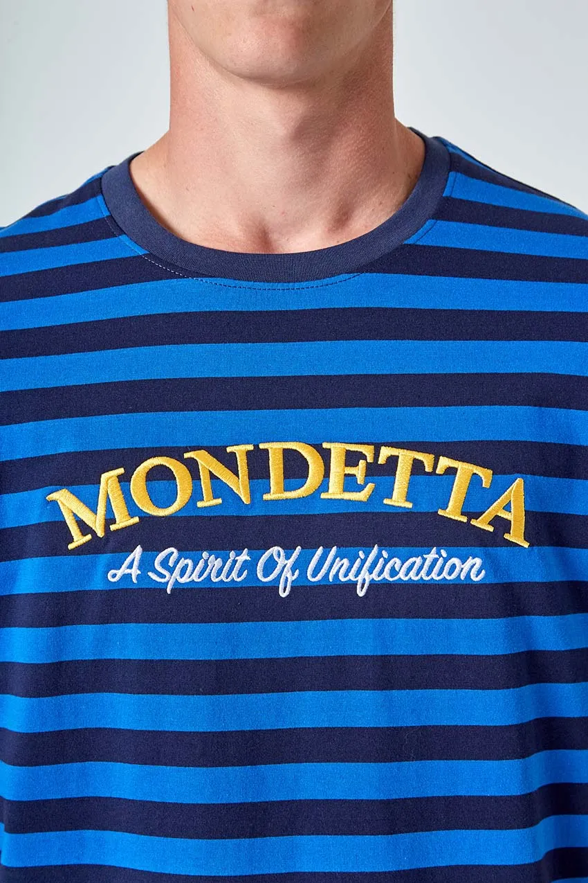Chase Striped Logo Tee - Olympian Blue Stripe sold by Mondetta product image thumbnail 3