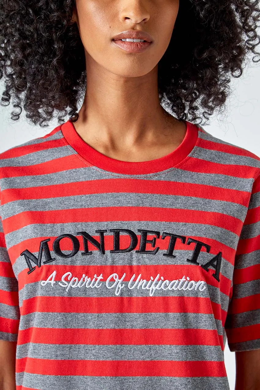 Chase Striped Logo Tee - Maple Red Stripe sold by Mondetta product image thumbnail 4