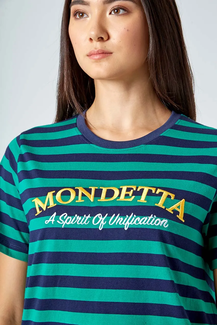 Chase Striped Logo Tee - Shamrock Stripe sold by Mondetta product image thumbnail 3